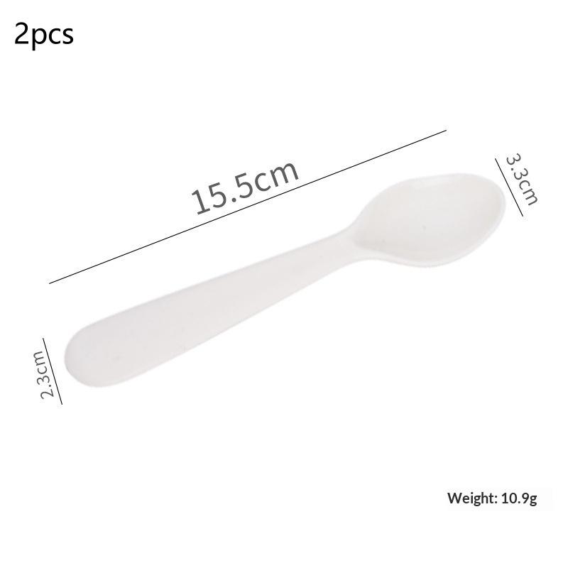 1/2/4Pcs Simple Children Tableware Plastic Baby Feeding Spoon Toddler Training Eating Utensils For Dessert Fruit