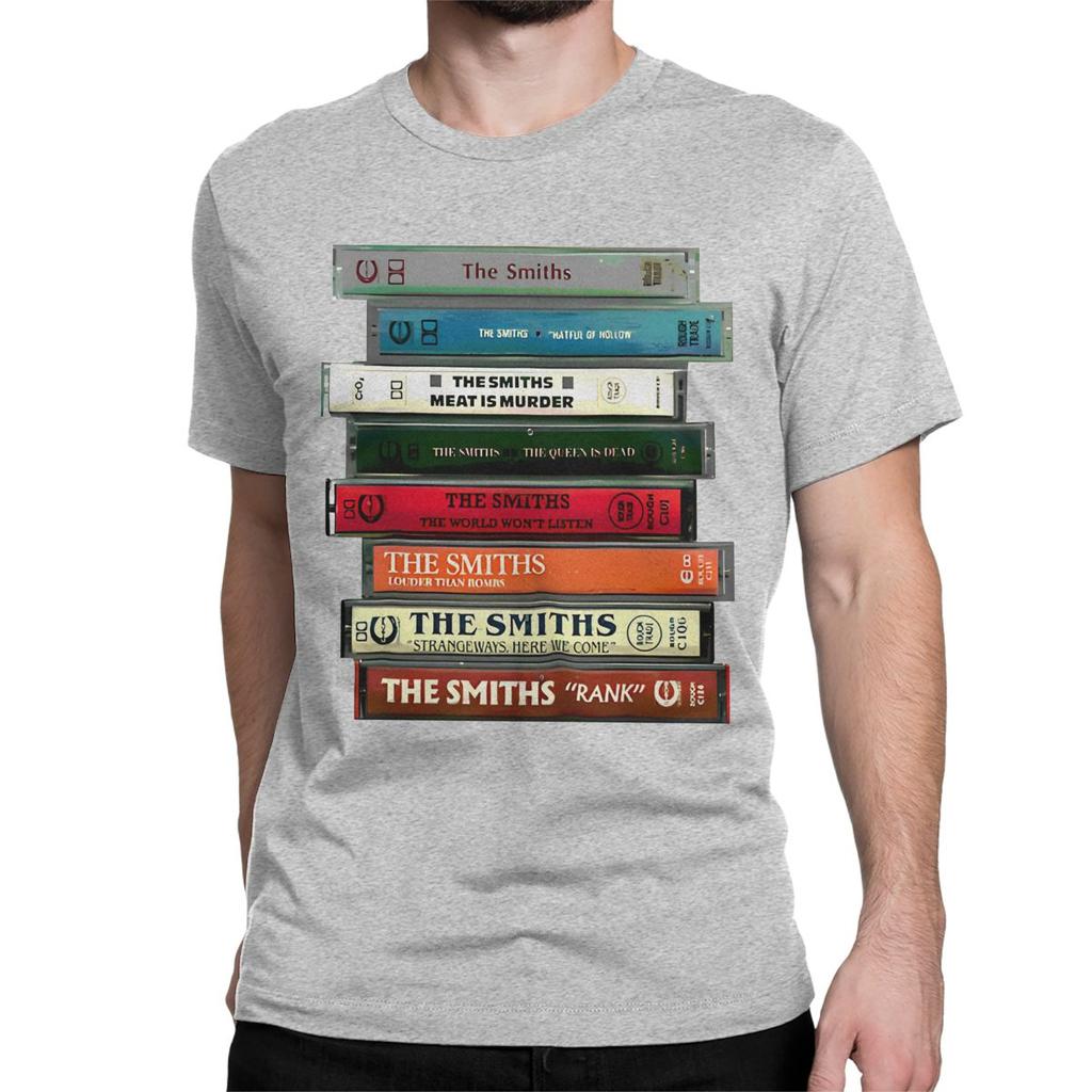 The Smiths Cassettes T-Shirt for Men Women Indie Punk Rock Band Fashion Cotton Tees Round Neck Short Sleeve T Shirt Classic Tops