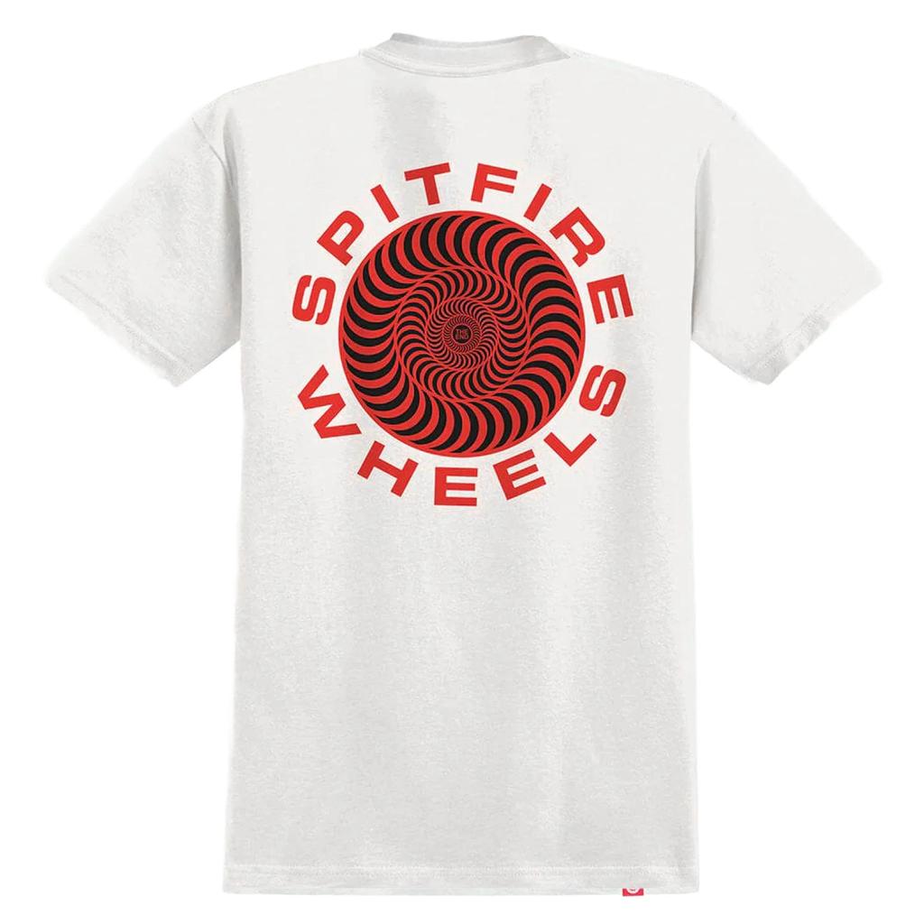 Spitfire Wheels Shirt Classic 87 Swirl Fill White/Red/Black