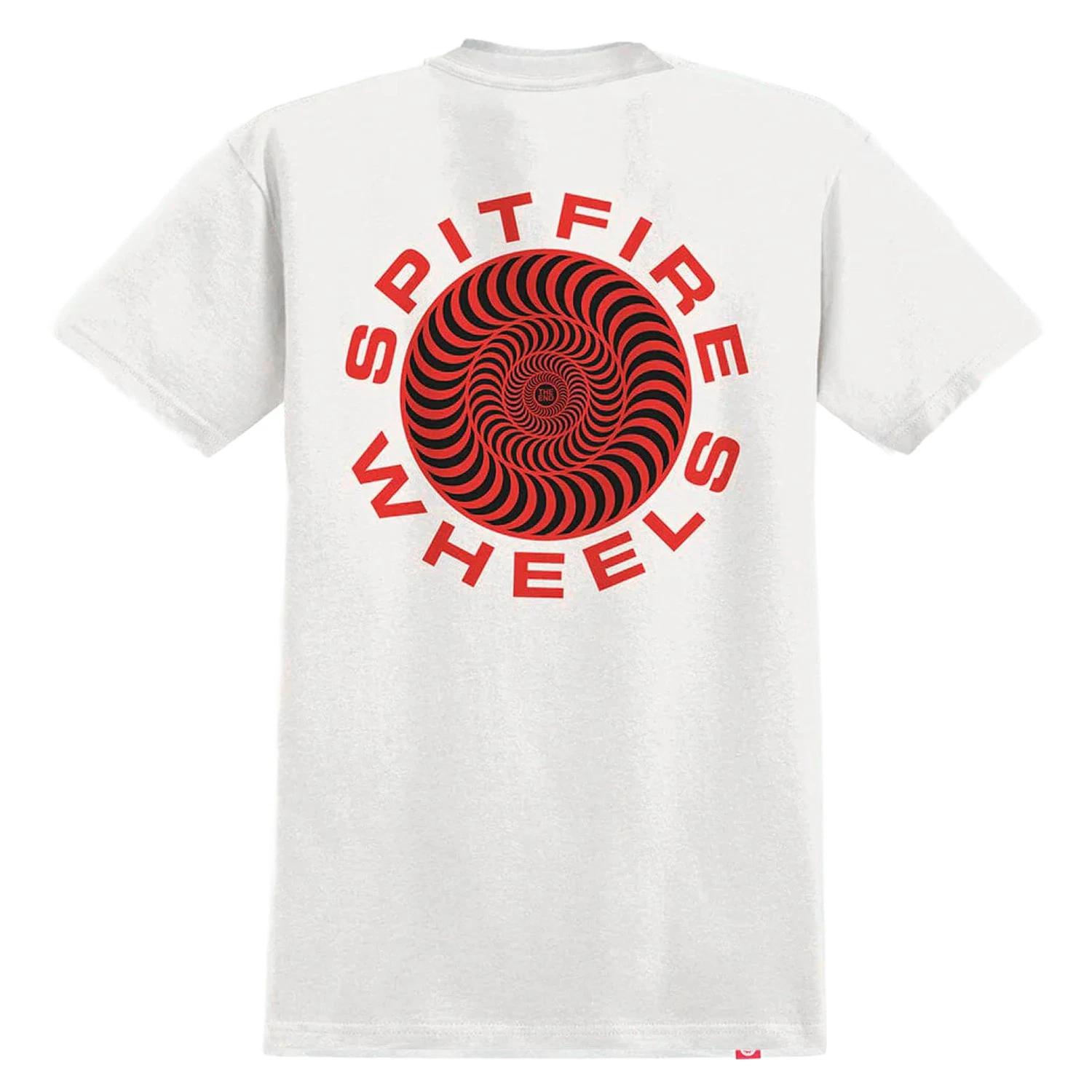 Spitfire Wheels Shirt Classic 87 Swirl Fill White/Red/Black 2XL