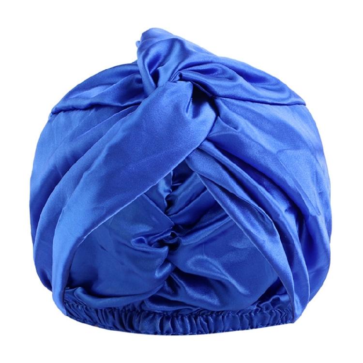 Silk Feel Nighttime Hair Protector Hair Bonnet Twisted Design Elegant Double Layer Sleep Cap Moisture Wicking Bonnet