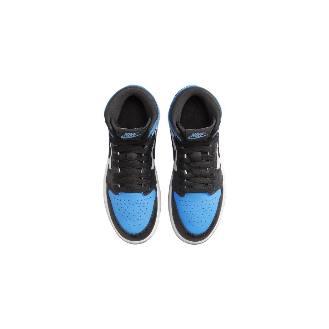 Детские кроссовки Air Jordan 1 Retro High OG PS UNC Toe Blue University-Blue Black — фото 4
