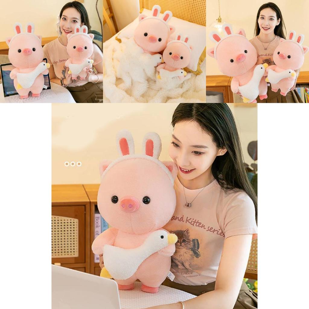 Adorable Large Plush Pig Toy With Headband Perfect Gift For Kids And Collectors