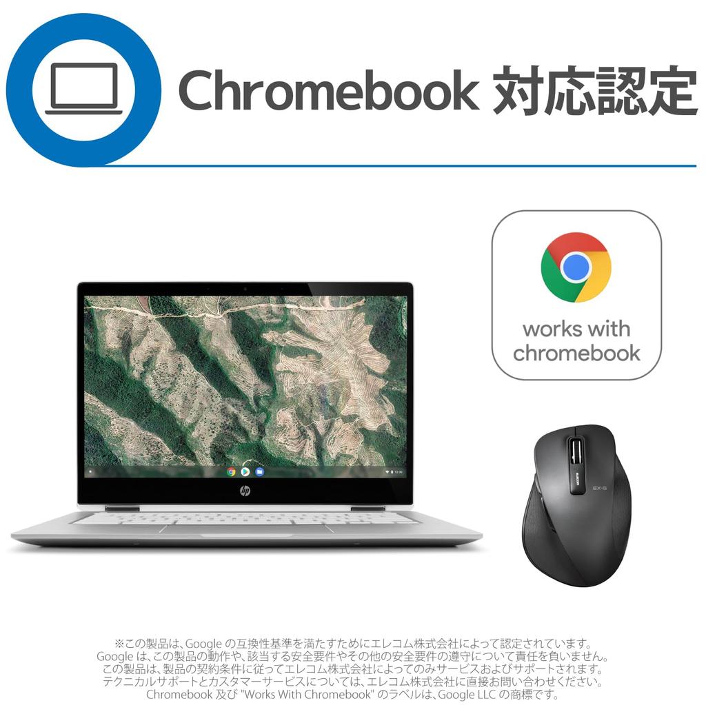 ELECOM Wireless Mouse 5 Buttons Forward Blue Perfect (Receiver Included), Large, (Back & Buttons), LED, Grip, Black, M-XGL10DBBK