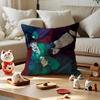 The GGhost Nocturne Pillow Case Antidustmite Pillowcase Invisible Zipper Silky Short Plush Sofa Cushion Cover