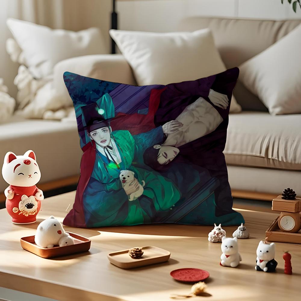The GGhost Nocturne Pillow Case Antidustmite Pillowcase Invisible Zipper Silky Short Plush Sofa Cushion Cover
