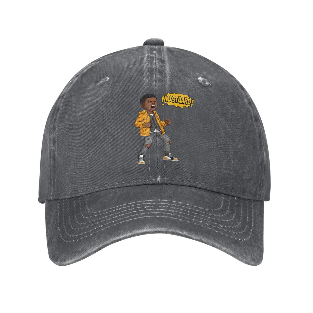 Kendrick Lamar Mustard Funny Unisex Baseball Caps Cool  Music Distressed Denim Hats Classic Outdoor Adjustable Headwear