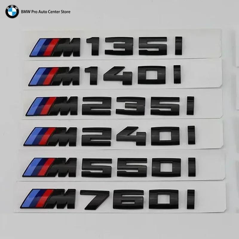 -3D ABS Black Logo M 135i 140i 235i 240i 550i 760i Emblem Badge Car Rear Trunk Sticker For BMW F20 F40 F22 F44 G30 Accessories