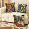 Crash Bandicoot Cushion Cover Soft Short Plush Pillow Cover Smooth Cozy Texture Aesthetic Cushion Case Home Decor