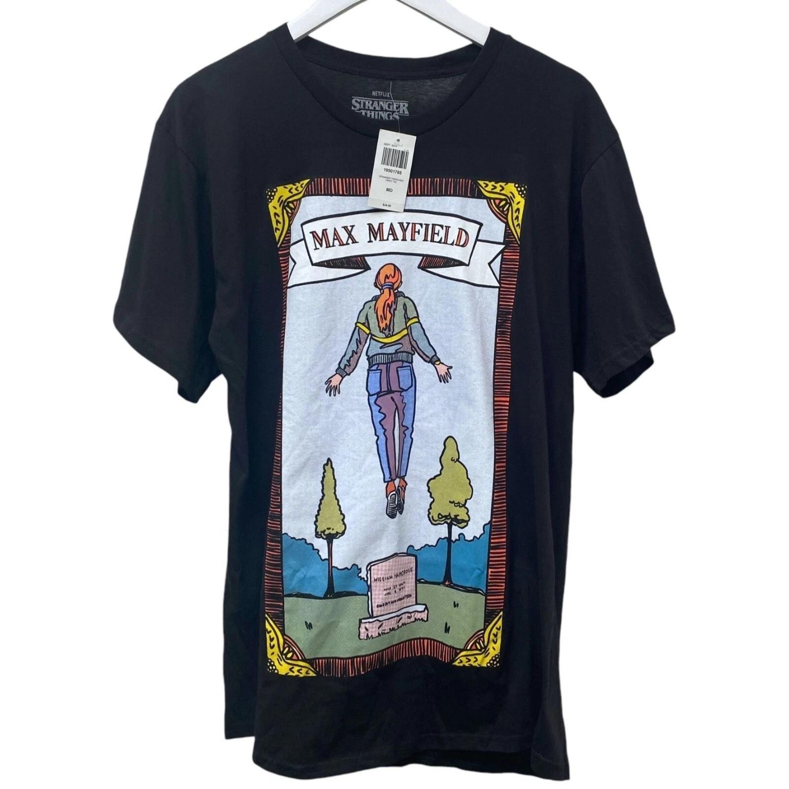 Футболка Netflix Stranger Things Размер Medium Черная Hot Topic Хлопковая футболка Новая с биркой 2XL