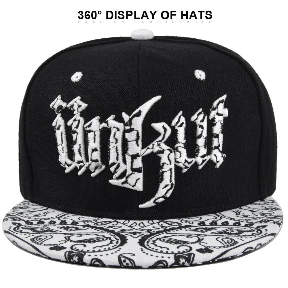 Baseball Cap Threedimensional Embroidered Hiphop Hat Flat Brim Fashionable Hat