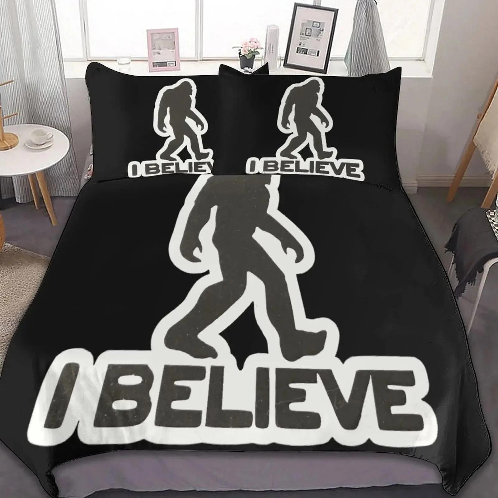 

Bigfot Sasquatch Ful Mon Soft Duvet Cover Set Ful King-Sized Dimensionsd Dimensions Beding Sets Warm Comforter Cover Includes Comfortable Quilt 135*200cm Eu-Single