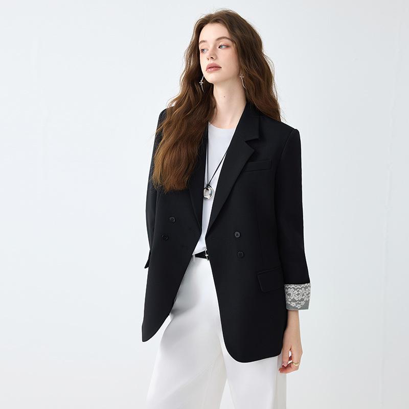2025 Women's Korean Style High-End Long Sleeve Suit Jacket