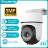 Cameră de Securitate pentru Acasă OKAM PRO HD 5MP 5G WiFi IP CCTV PIR Urmărire Mobilă Viziune Nocturnă Color Interfon Bidirecțional Cameră Inteligentă AI