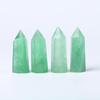 Hexagonal Crystal Column Ornament: Polished Semi-Precious Stone in Various Materials