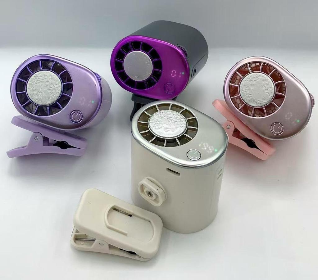Semiconductor Portable Clip-On Waist Fan with Ice Pack for Outdoor Cooling