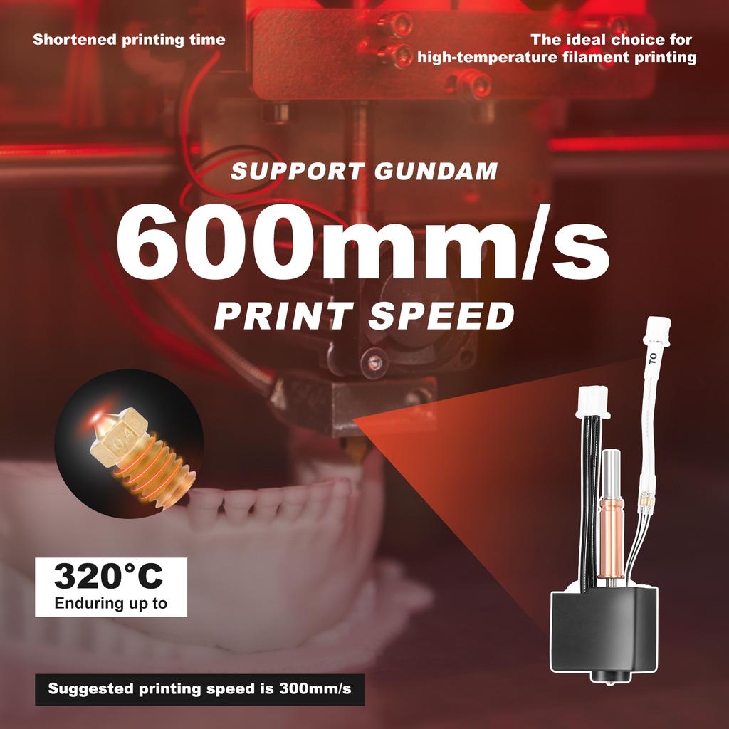 For Anycubic Cobra 3 Hotend Kit New Upgrade Hotend For Anycubic Cobra 3 Metal Hotend 3D Printer Brass Hardened Steel Nozzle