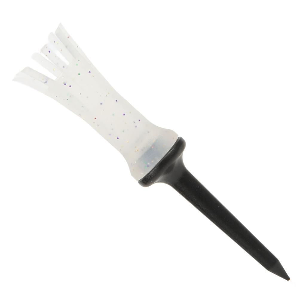 Golf Tees Soft Rubber Elastic 8 Claw Ball Nails Tools Low Resistance Plastic Golf TeesTransparent