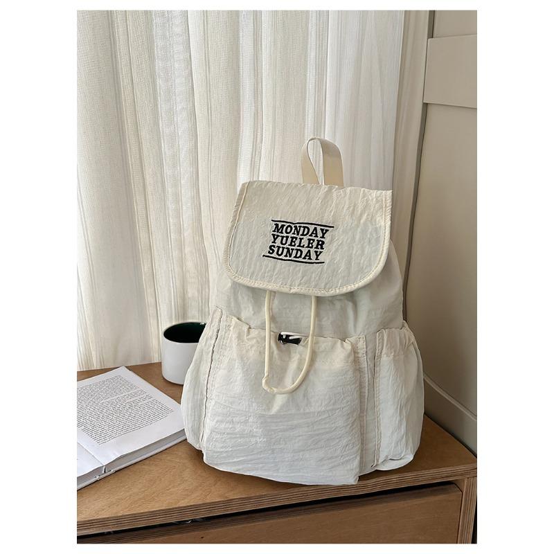 School Bag New High-value Niche Design Drawstring Backpack Junior High School Students Lightweight Travel Mountaineering Backpack