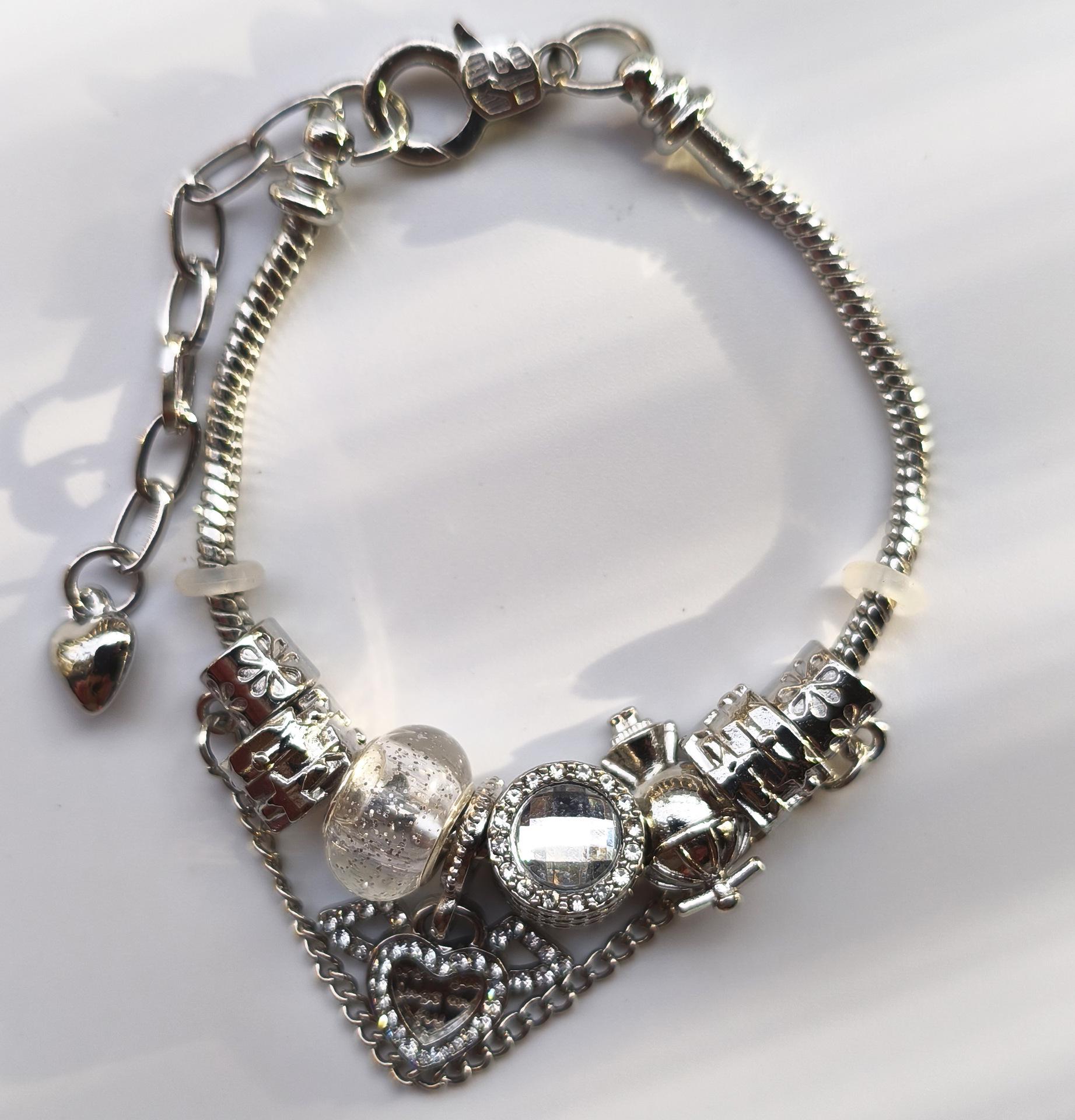 Angel s Wings Women s Heart Bracelet - Personalized Fashion Jewelry белый