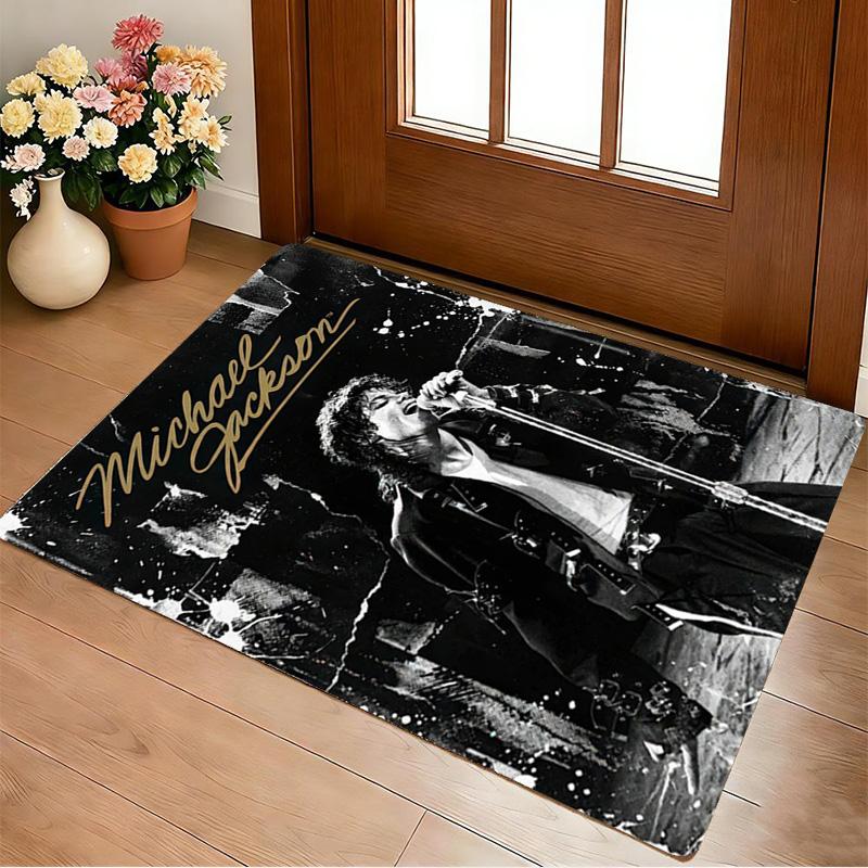 Michael Jackson Living Room Nonslip Area Rug Soft Carpet For Bedroom Gameoom Playroom Sofa Office Home Decor Doormat