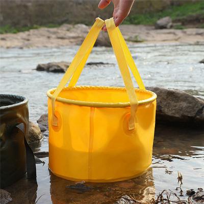 Seau Pliant Portable d'Extérieur Contenant Portable de Stockage d'Eau pour la Pêche Seau Portable de Camping Voyage Pique-nique