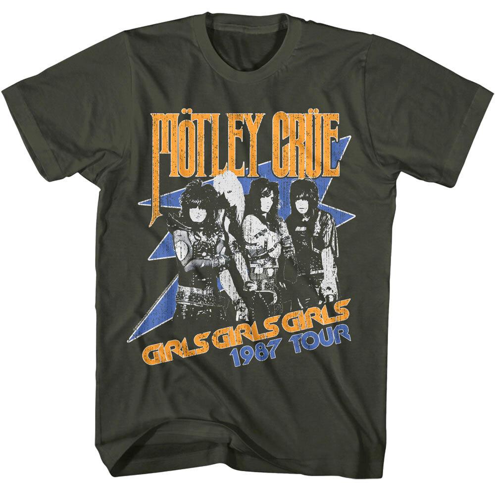 Motley Crue Girls 1987 Tour Men T Shirt Album Cover Rock Band Concert S