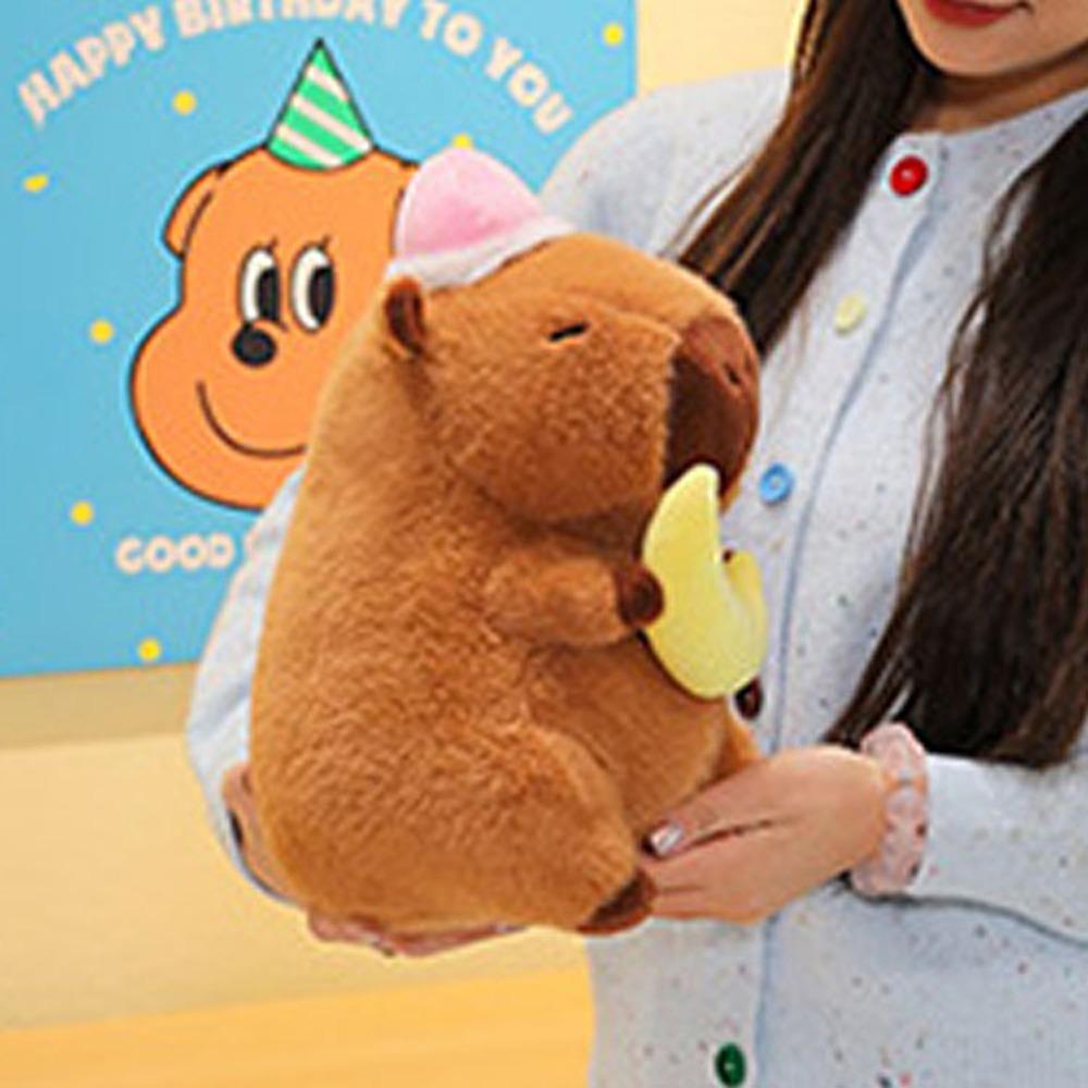 Sleep Hat Goodnight Capybara Doll Star Capybara Fluffty Doll Capybara Plush Toy  Home Decor