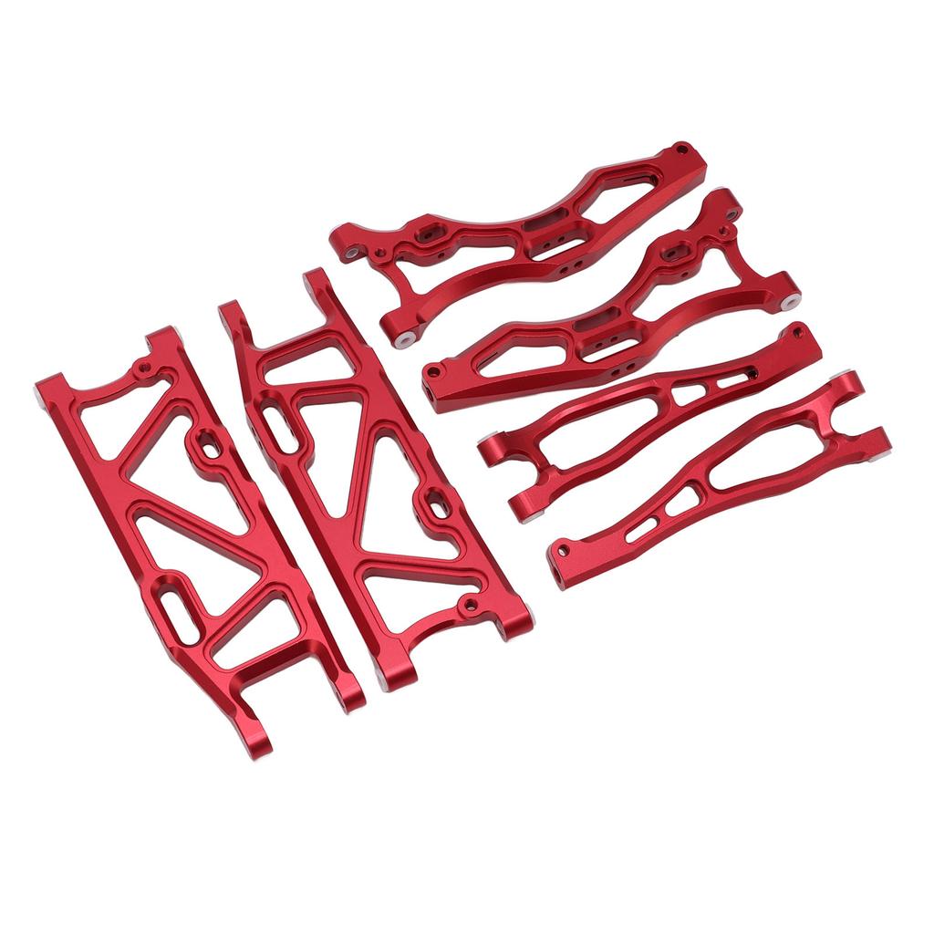 RC Car Suspension Arm Set Aluminium Alloy Front Rear Swing Arms with Ball Head for ARRMA 1 8 KRATON 6S Red