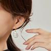 Hengsheng 925 Silver Drop Earrings Baroque Shape 100% Freshwater Pearl Earrings for Women New Arrivals