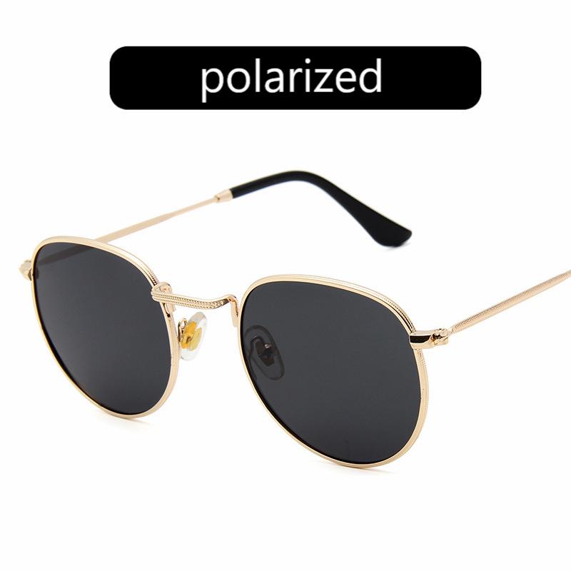 Luxury Vintage Round Sunglasses Women Designer Fashion Mirror UV400 Sun Glasses For Lady Eyewear Female Brand
