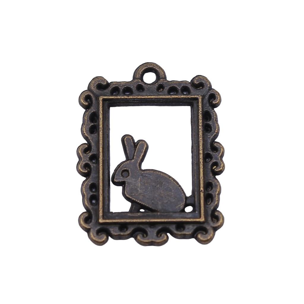 Pig Sheep Cow Mr Rabbit Charms Alloy Pendants For DIY Bracelet Necklace Accessories