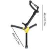 Saxophone Stand Foldable Adjustable Saxophone Altos & Tenors Stand Triangular Base Saxophone Holder Rack Easy to Use