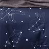 3pcs Set Blue Starry Sky Duvet Cover Bedding Set Double Bed Duvet Cover Twin King Size Bed Constellation Pattern Bed Sheet Set
