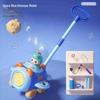 Electric Bubble Blowing Airplane Walker for Kids with Sound & Light Effects