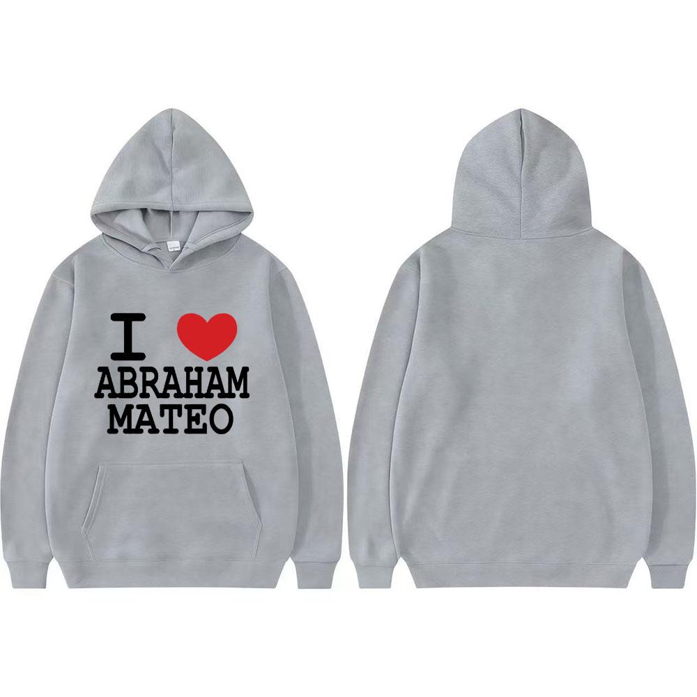 

I Love Abraham Mateo Cover Hoodies Men Women Clothing Harajuku Fashion Long Sleeve Comfort Hoodie Oversized Hot Sale Sweatshirts 3XL