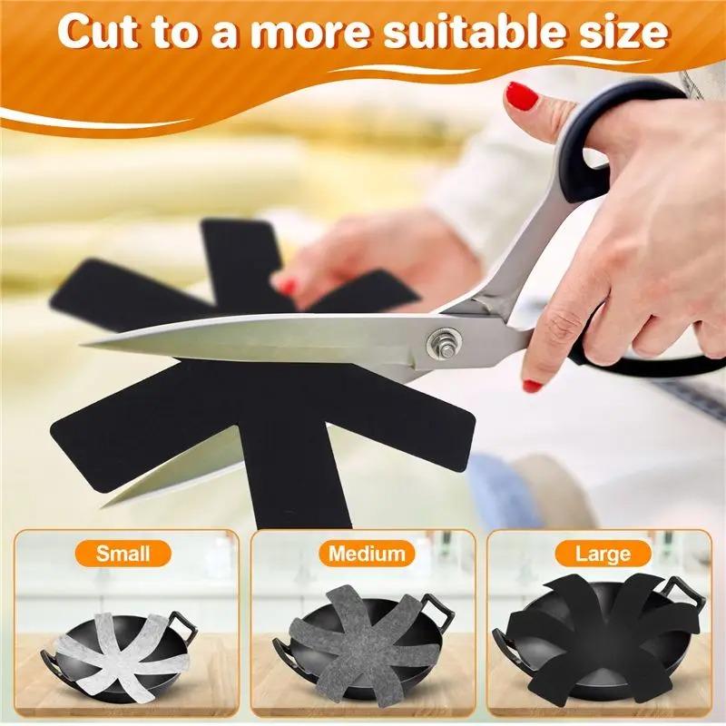 Pot Pan Protectors Divider Pads Non-Stick Anti-Scratch Separator Pads for Cookware Protection & Surface Guard