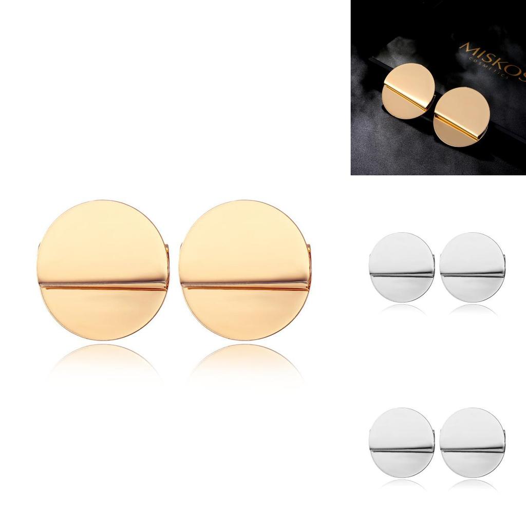 Boucles d'oreilles créoles géométriques tendance en alliage pour femmes Bijoux Chic Style Rue
