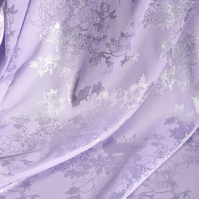 

Dark Fringe Jacquard Imitation Acetate Satin Fabric Soft Smooth Fabric for DIY Hanfu Mianpan Skirts Cheongsam 100cmX150cm