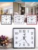 Seven King Stars Silent Quartz Wall Clock - Modern Square Design for Bedroom