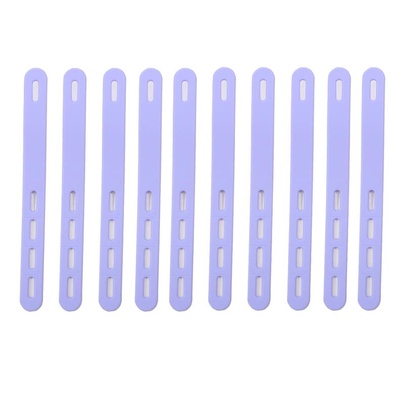 10Pcs Silicone Cable Ties Cord Ties Cord Wrap Reusable Elasticity Cord Wraps For Electrical Cords Cord Organizer For Earphone