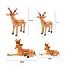 Plush Deer Toy Soft PP Cotton Filling Simulation Animal Doll Christmas Elk Decoration