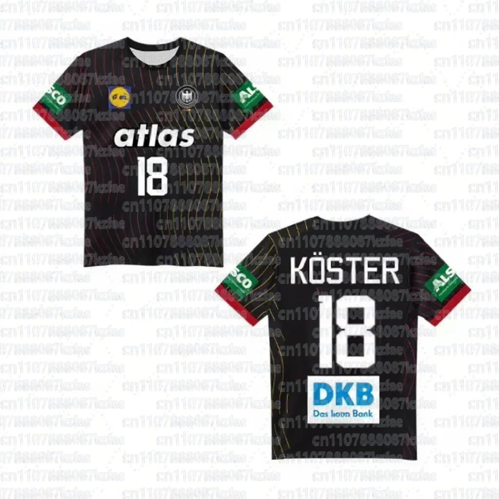 Maillot Handball Allemand Vente Chaude Parent Enfant Style 2025-26 Maillot de Handball Domicile et Extérieur T-shirt Imprimé 3D Tee à Séchage Rapide