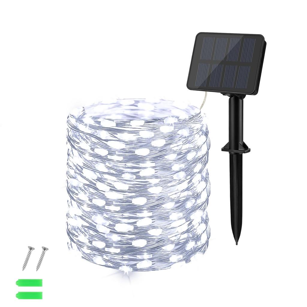 Cshare Solar LED String 100 10m Solar IP65 8 Lighting Fairy Camping Garland LED Garden Perfect for New School and Gardens Lights, LEDs, Lights,