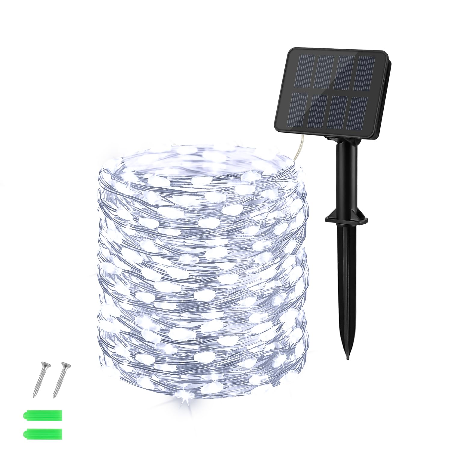 

cshare Solar LED String 100 10m Solar IP65 8 Lighting Fairy Camping Garland LED Garden Perfect for New School and Gardens Lights, LEDs, Lights, білий