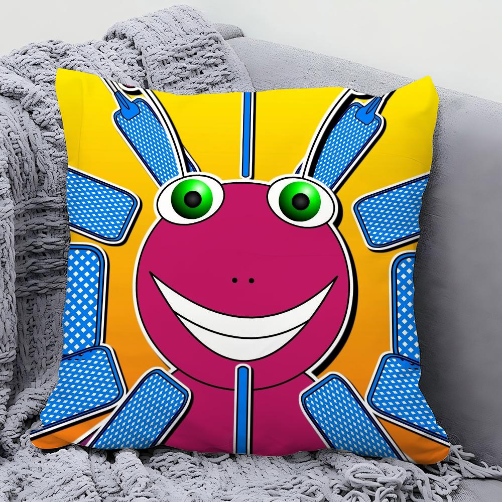 B-Bugbo Cartoon Cute Pillow Case Square Pillow Bedroom Sofa Leisure Comfort Cushion Car Living Room Home Decoration 40X40
