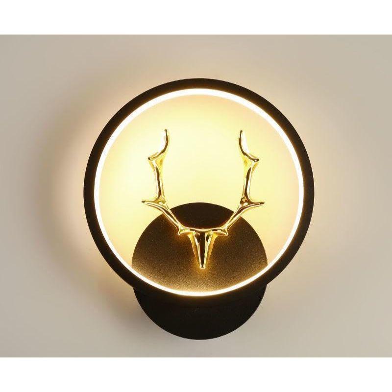 Abs Plastic Led 3 Color Home Decor Fancy Wall Indoor/Outdoor Decorative Lights -(Warm+Natural+Coolwhite) (1, Hiranhead-Round)