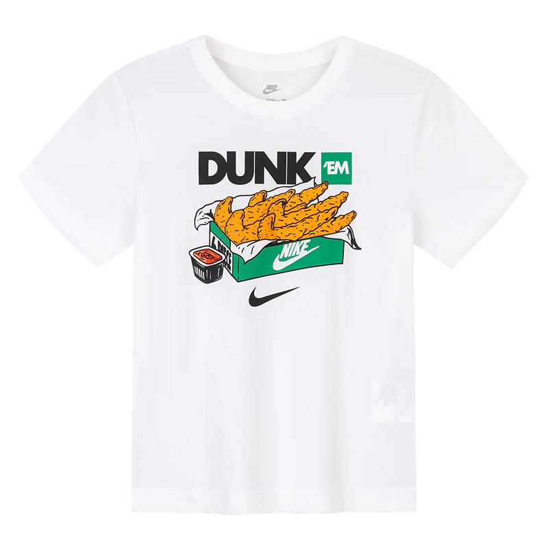 NIKE Kids Fried Chicken Print Short-Sleeve T-Shirt 5