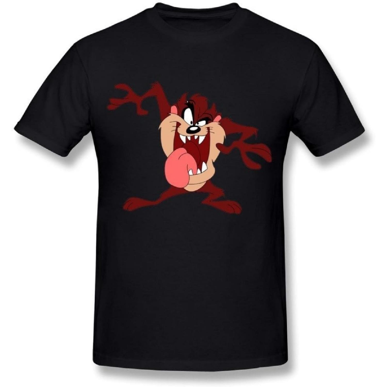 FENGTING Men s Tasmanian Devil Taz Looney Tunes Animated Cartoon T-shirt DeepHeather Tee XXXXXL разноцветный