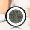 Round Shape Household Touching Digital Electronic Alarm Clock with Temperature Humidity Display